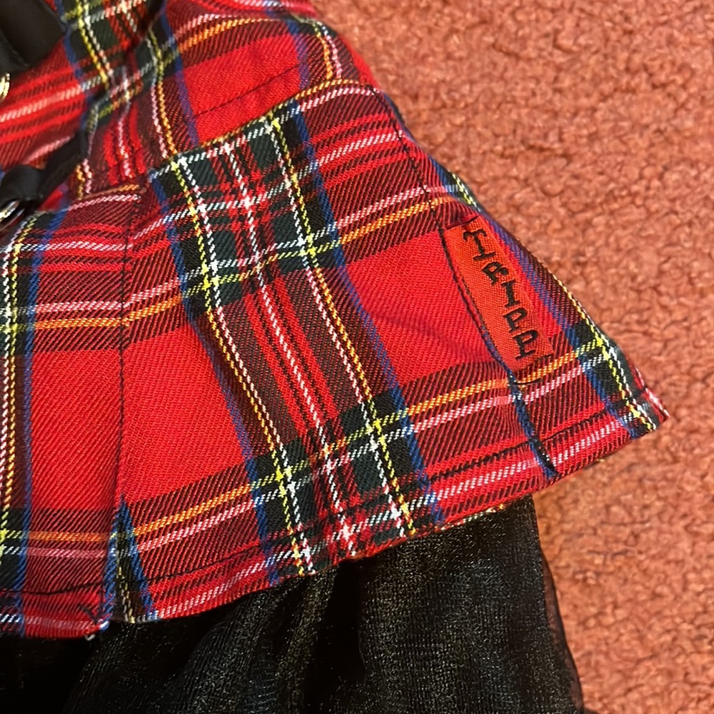 TRIPP NYC plaid skirt mini with petticoat